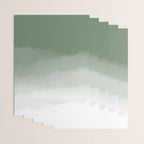 Sage Green Watercolor Ombre (sage green/white) Wrapping Paper Gallery Image 3