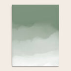 Sage Green Watercolor Ombre (sage green/white) Notebook Gallery Image 4