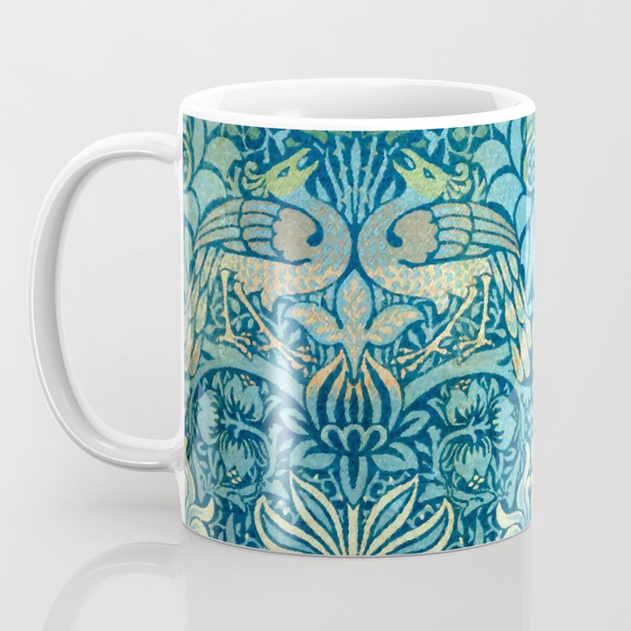 William Morris "Peacock and Dragon" Coffee Mug Gallery Image 3