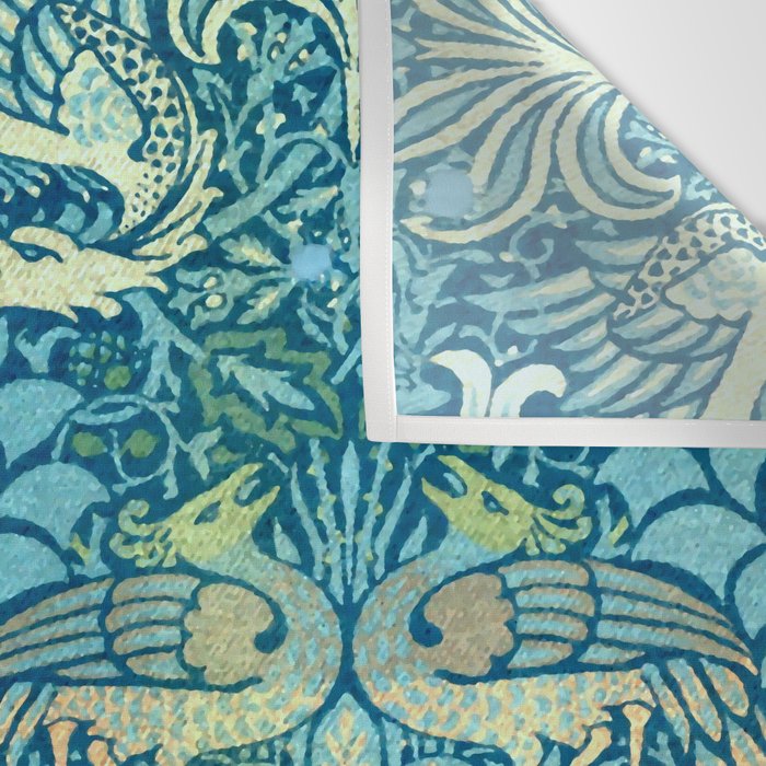 William Morris "Peacock and Dragon" Wall Tapestry Gallery Image 3