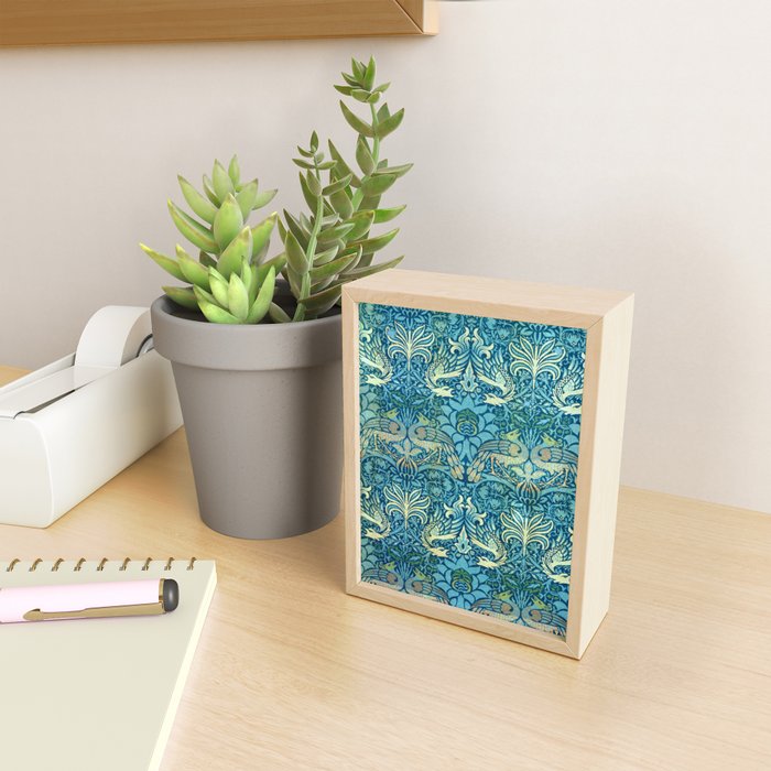 William Morris "Peacock and Dragon" Mini Art Print Gallery Image 2