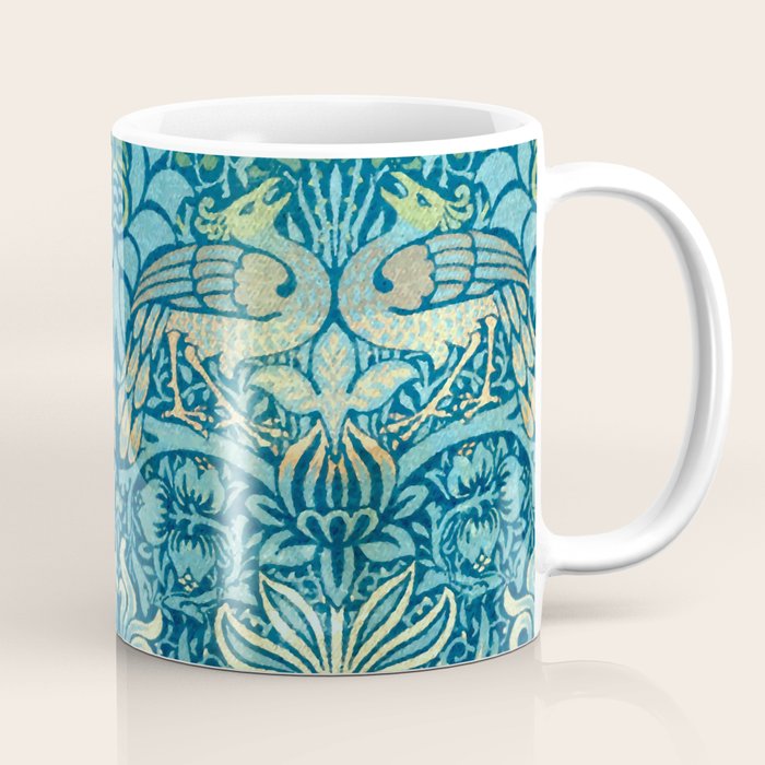 William Morris "Peacock and Dragon" Coffee Mug Gallery Image 1