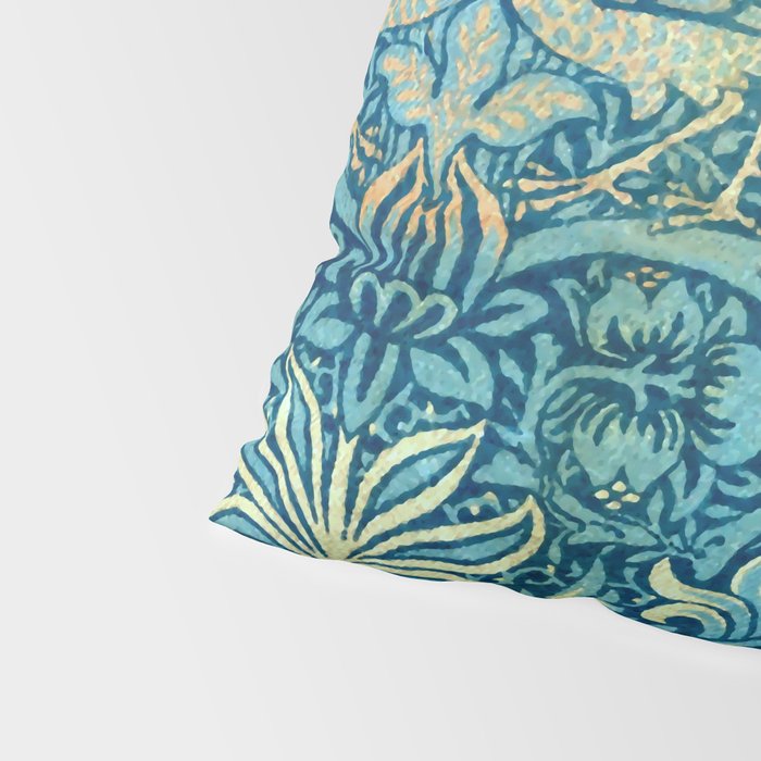 William Morris "Peacock and Dragon" Pillow Sham Gallery Image 4