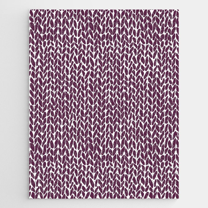 Hand Knit Plum Jigsaw Puzzle Gallery Image 1