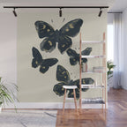 Black Butterflies 2 Wall Mural Gallery Image 1