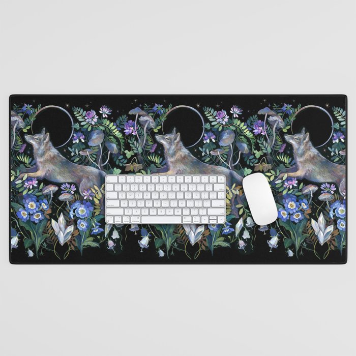 Moon Wolf Desk Mat Gallery Image 1