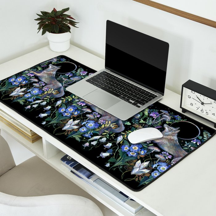 Moon Wolf Desk Mat Gallery Image 2