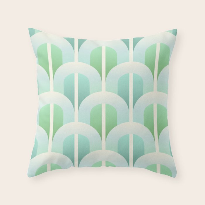 Mint gate Throw Pillow Gallery Image 6