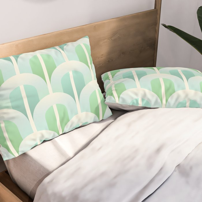 Mint gate Pillow Sham Gallery Image 2