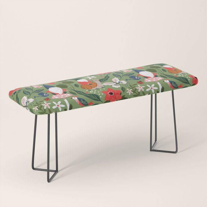 Garden Gnomes Bench