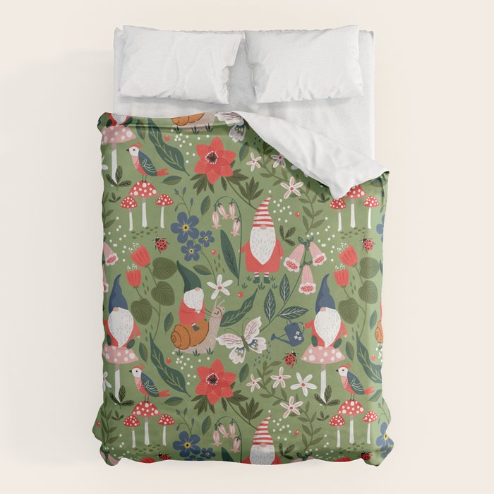 Garden Gnomes Duvet Cover Gallery Image 1