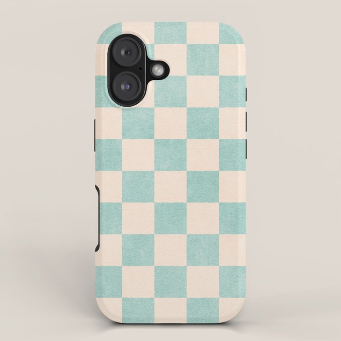 CHECKER - 001 - Sea Glass iPhone Case Gallery Image 1