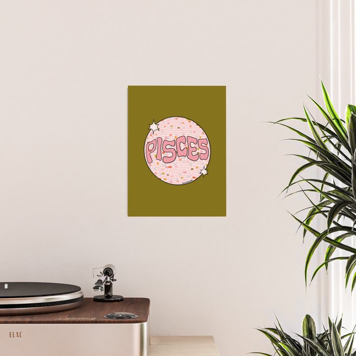 Pisces Disco Ball Poster Gallery Image 2