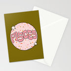 Pisces Disco Ball Stationery Card Gallery Image 2