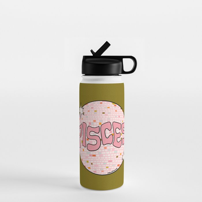 Pisces Disco Ball Water Bottle Gallery Image 1