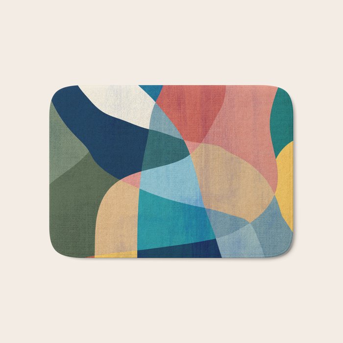 Waterfall and forest Bath Mat Gallery Image 1