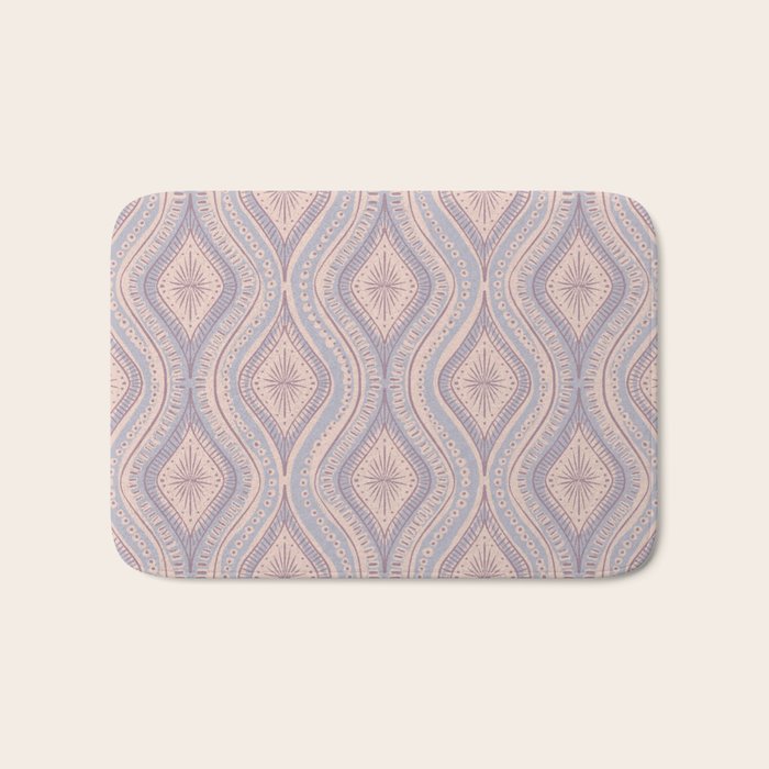 Hand-drawn Symmetrical Pattern #1 Bath Mat Gallery Image 1