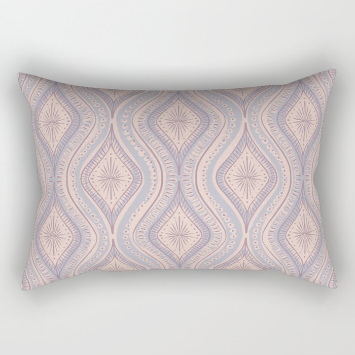 Hand-drawn Symmetrical Pattern #1 Rectangular Pillow Gallery Image 1
