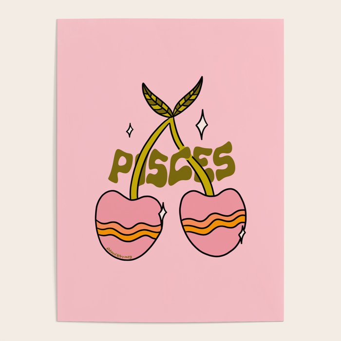 Pisces Cherries Poster Gallery Image 4