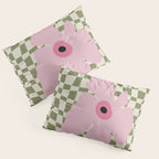 Minimal checkered flower  Pillow Sham Gallery Image 3