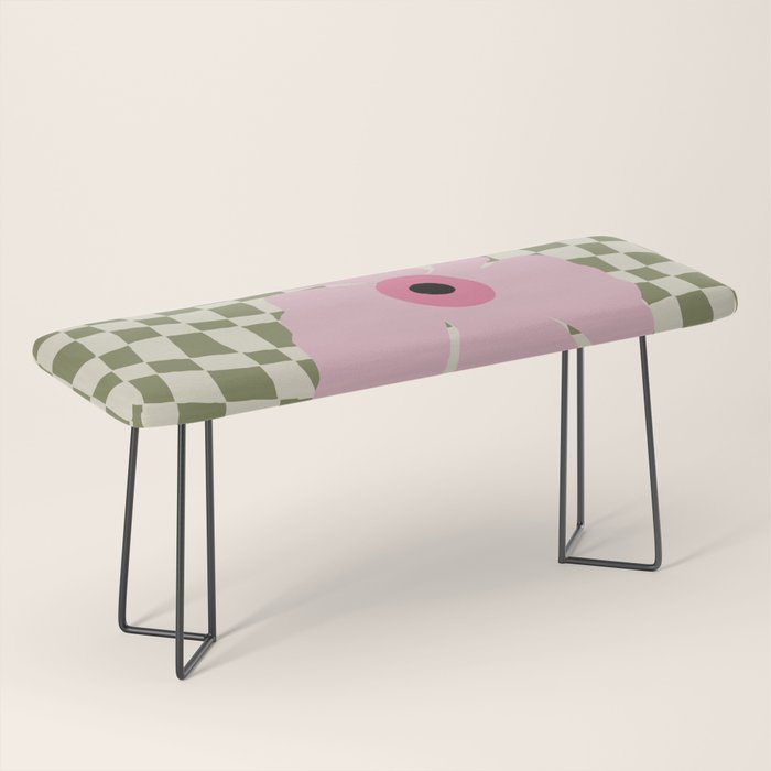 Minimal checkered flower  Bench Gallery Image 1