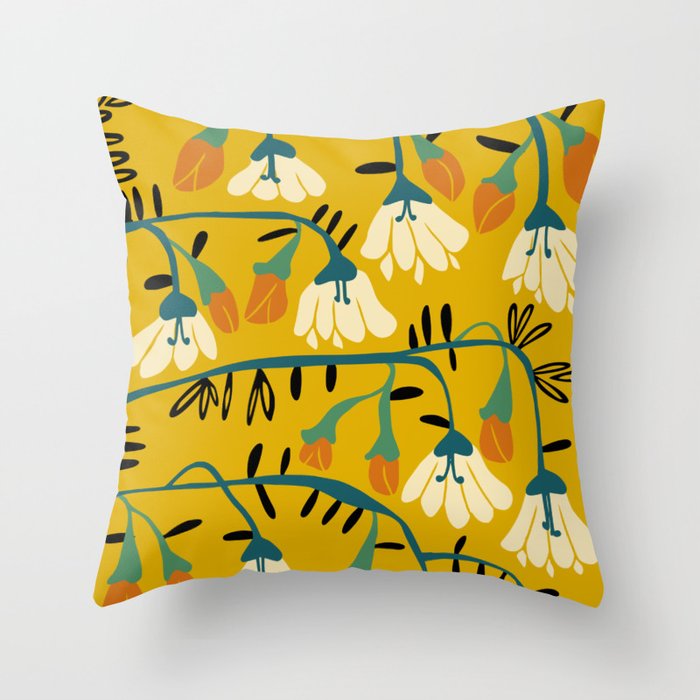 Matisse expression serenity yellow Throw Pillow Gallery Image 6