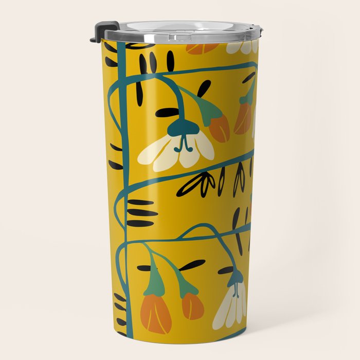 Matisse expression serenity yellow Travel Mug Gallery Image 3
