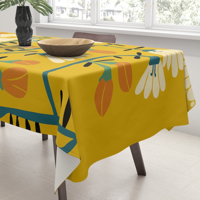 Matisse expression serenity yellow Tablecloth Gallery Image 3