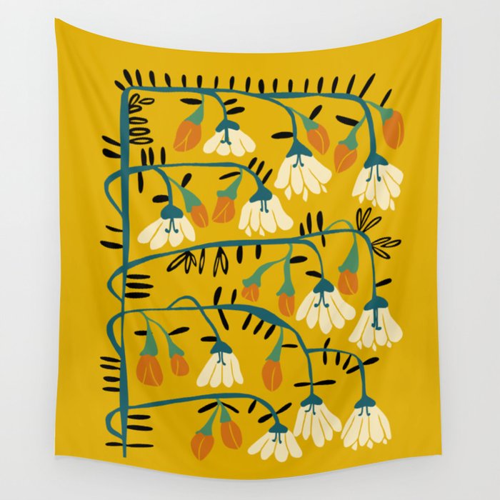Matisse expression serenity yellow Wall Tapestry Gallery Image 1