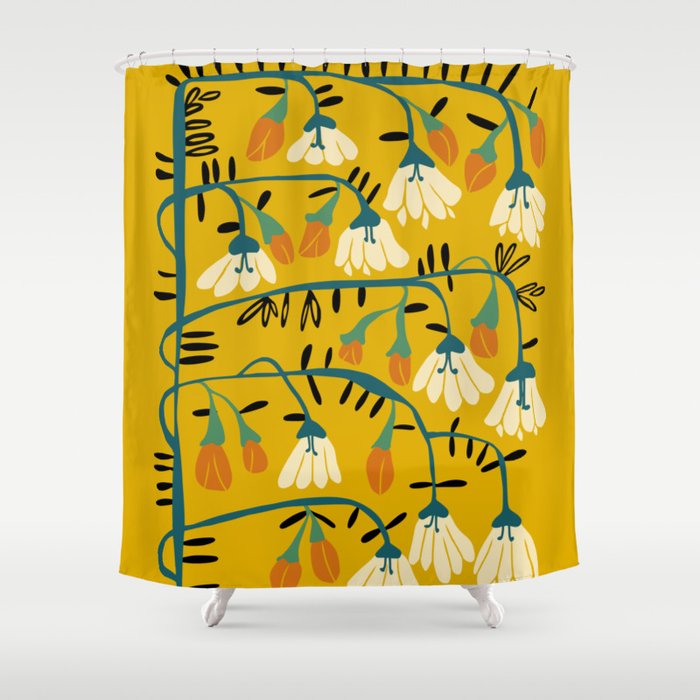 Matisse expression serenity yellow Shower Curtain Gallery Image 1