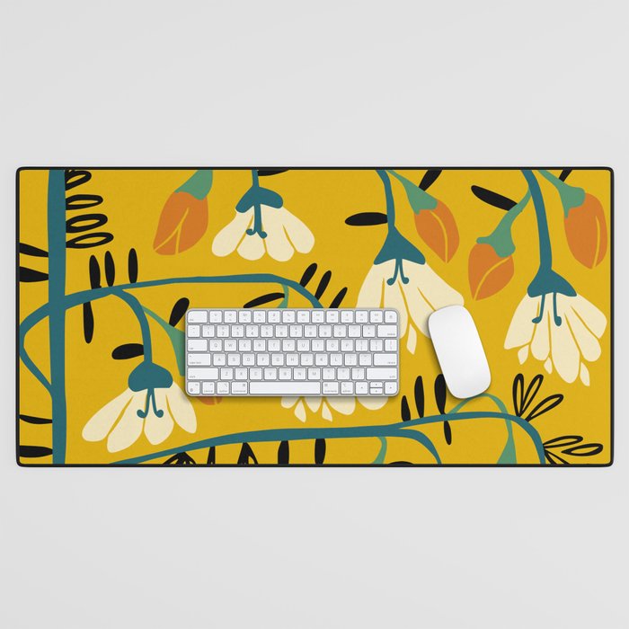 Matisse expression serenity yellow Desk Mat Gallery Image 1