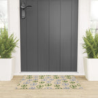 Hand-drawn Peace Symbol Pattern Welcome Mat Gallery Image 3