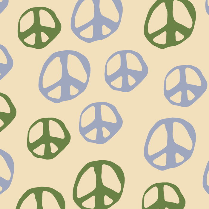 Hand-drawn Peace Symbol Pattern Coffee Mug Gallery Image 2