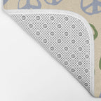 Hand-drawn Peace Symbol Pattern Bath Mat Gallery Image 2