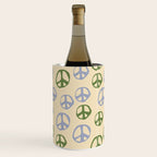 Hand-drawn Peace Symbol Pattern Wine Chiller Gallery Image 2