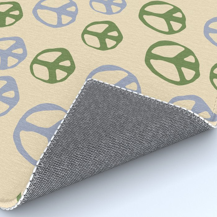 Hand-drawn Peace Symbol Pattern Rug Gallery Image 4
