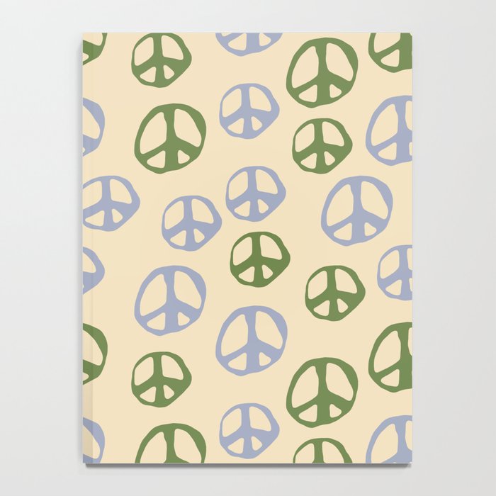 Hand-drawn Peace Symbol Pattern Notebook Gallery Image 4