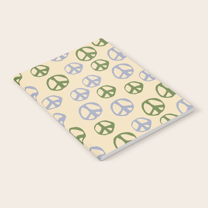 Hand-drawn Peace Symbol Pattern Notebook Gallery Image 2