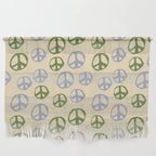 Hand-drawn Peace Symbol Pattern Wall Hanging Gallery Image 1