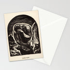 "Lone Man" by Rockwell Kent (1919) Stationery Card Gallery Image 2