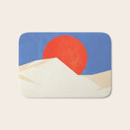 The Japanese Sun | Vintage Minimal Mount Fuji Landscape Bath Mat Gallery Image 1