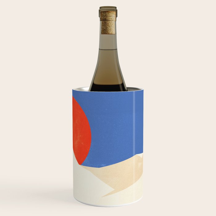The Japanese Sun | Vintage Minimal Mount Fuji Landscape Wine Chiller Gallery Image 3