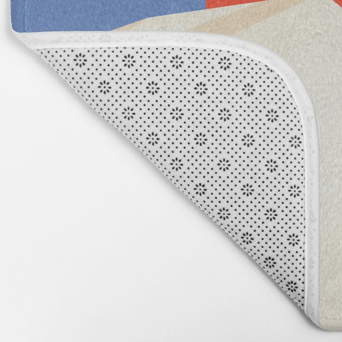 The Japanese Sun | Vintage Minimal Mount Fuji Landscape Bath Mat Gallery Image 2