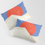 The Japanese Sun | Vintage Minimal Mount Fuji Landscape Pillow Sham Gallery Image 3
