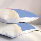 The Japanese Sun | Vintage Minimal Mount Fuji Landscape Pillow Sham Gallery Image 3