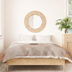 White Klimt Dog with Brown Eyes Duvet Cover Gallery Image 3