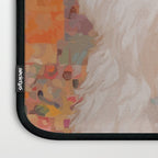 White Klimt Dog with Brown Eyes Laptop Sleeve Gallery Image 3