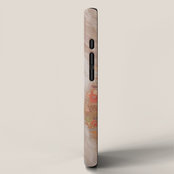 White Klimt Dog with Brown Eyes iPhone Case Gallery Image 2