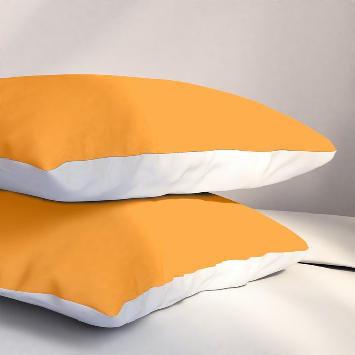 Solid Tangerine Pillow Sham Gallery Image 3