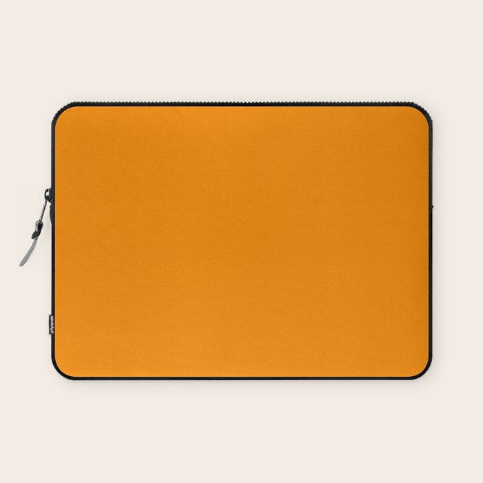 Solid Tangerine Laptop Sleeve Gallery Image 1